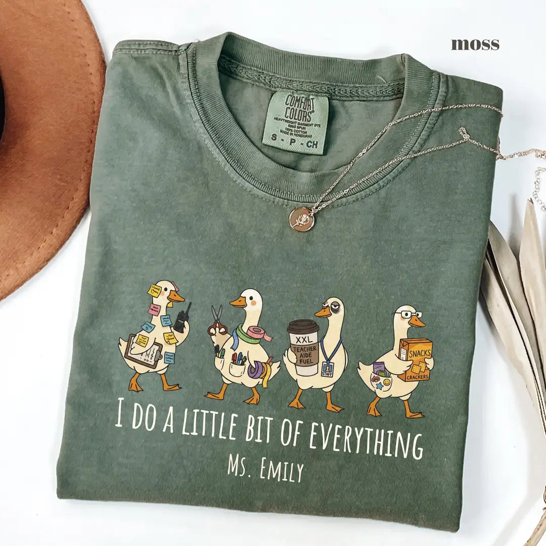 Moss Comfort Colors 1717 T-shirt with Paraprofessional design view 2
