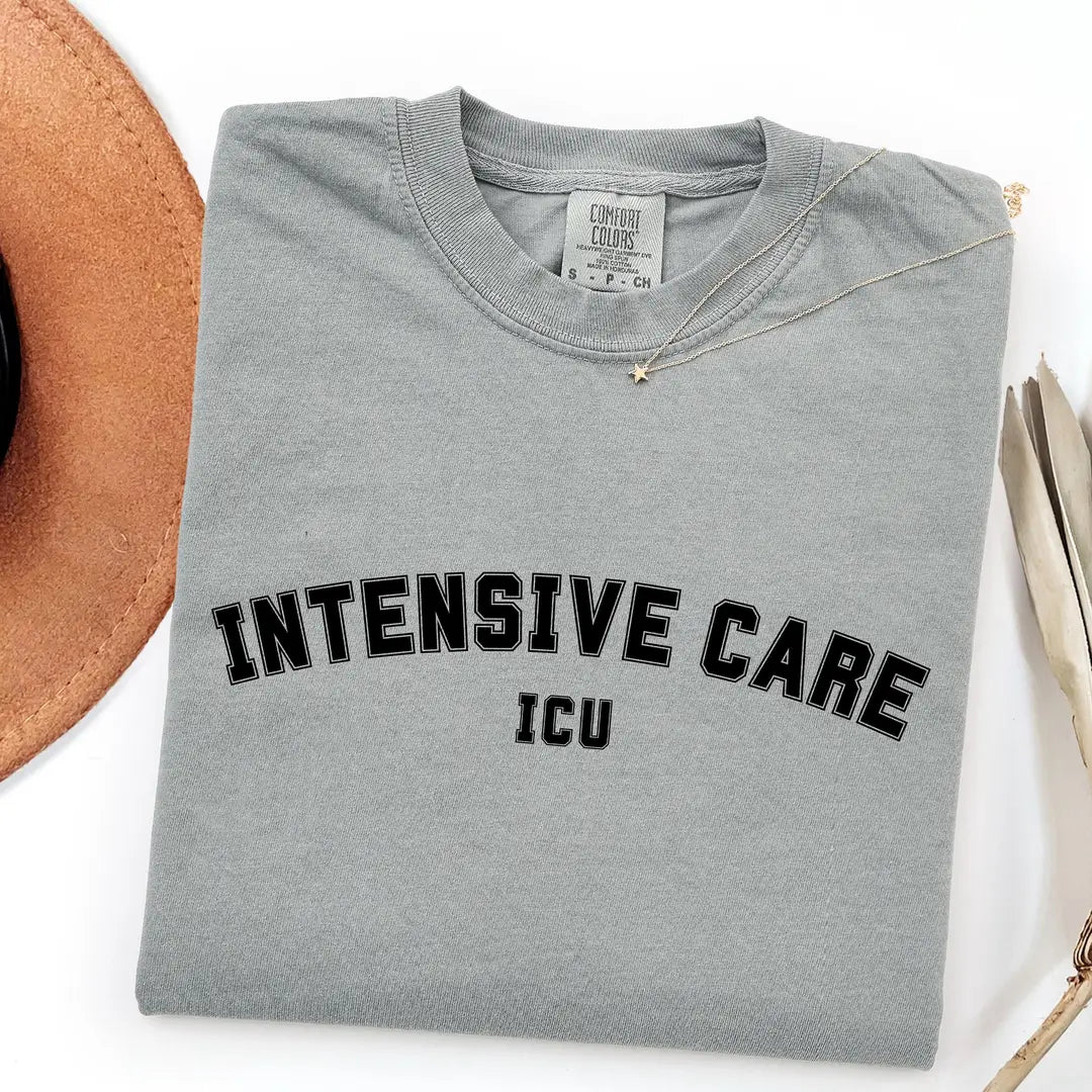 Comfort Colors 1717 T-shirt with ICU Nurse design alternate view view 4