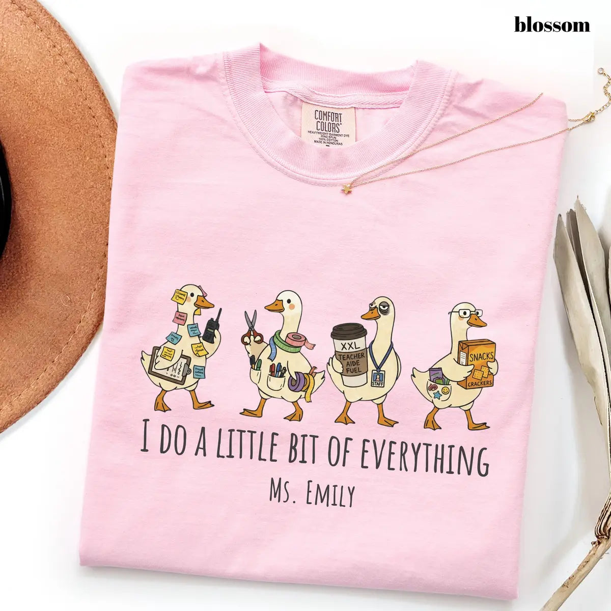 Blossom Comfort Colors 1717 T-shirt with Paraprofessional design