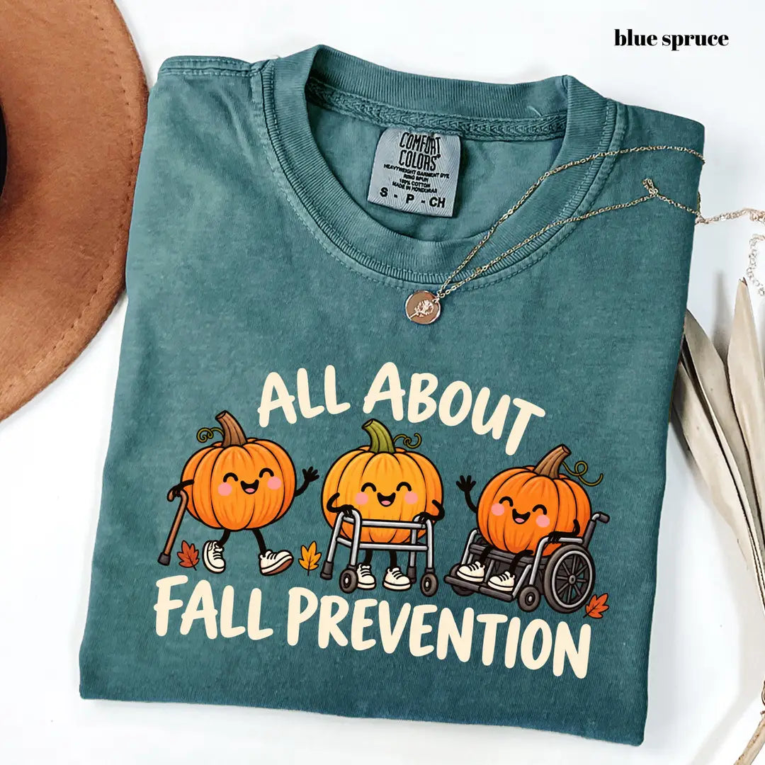 Comfort Colors 1717 T-shirt with Fall Prevention Nurse design alternate view