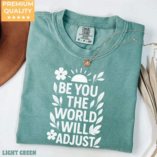 Light Green Comfort Colors 1717 T-shirt with Inspirational design, alternate product view.