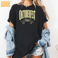 Oktoberfest Geese Beer Toast - German Festival Comfort Colors T-Shirt alternate product view in Black.