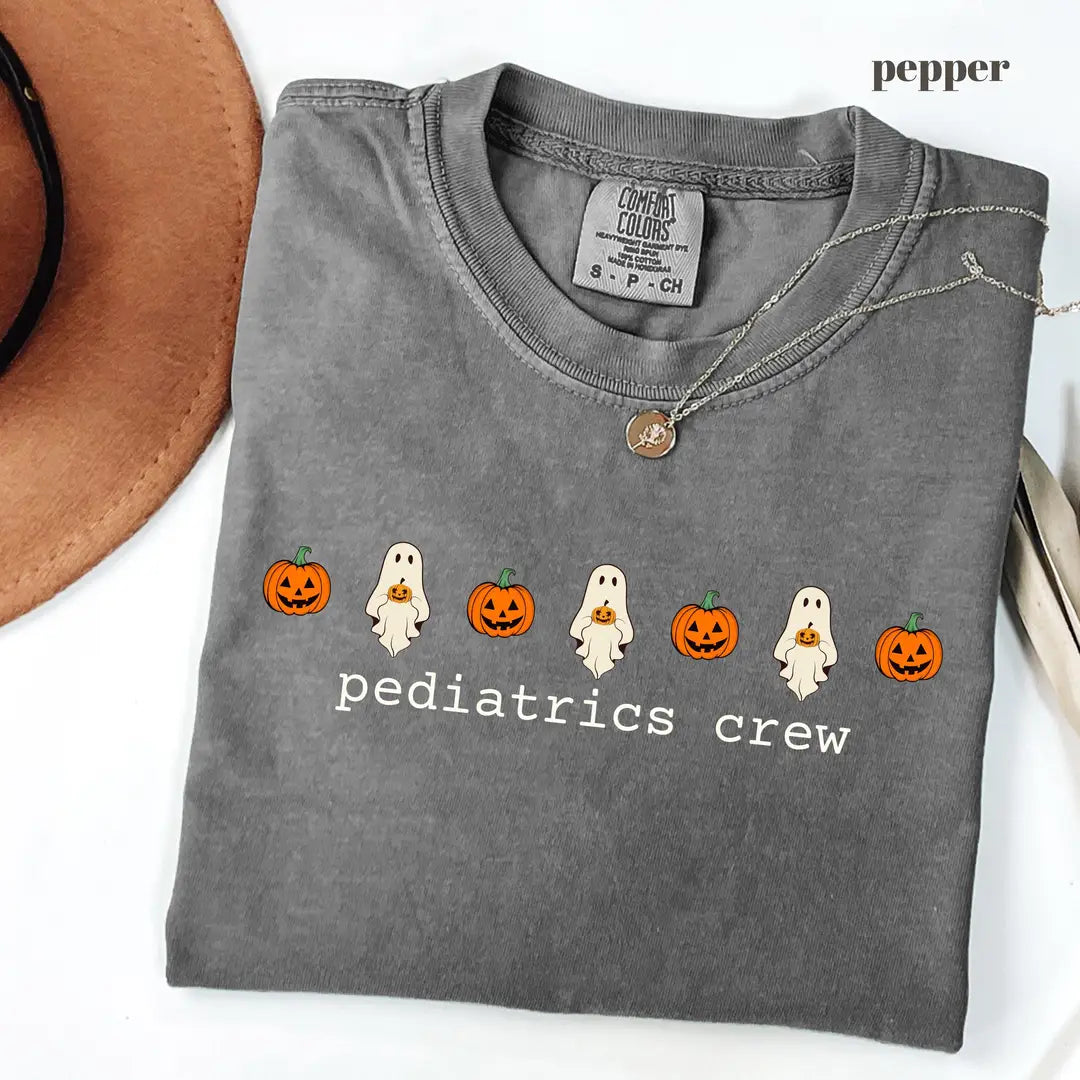 Pepper Comfort Colors 1717 T-shirt with Pediatrics Crew design