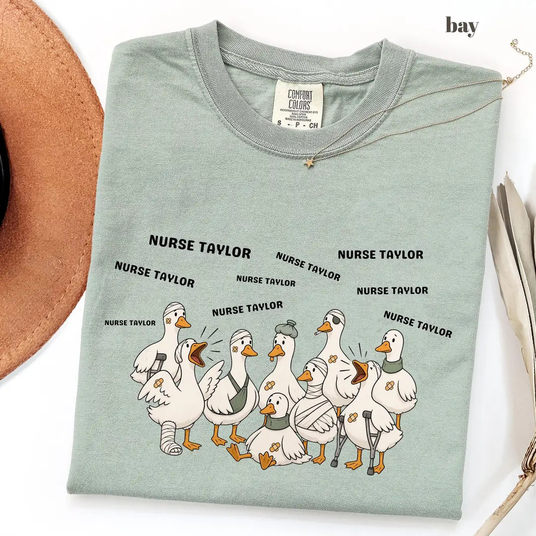 Bay Comfort Colors 1717 T-shirt with Nurse design