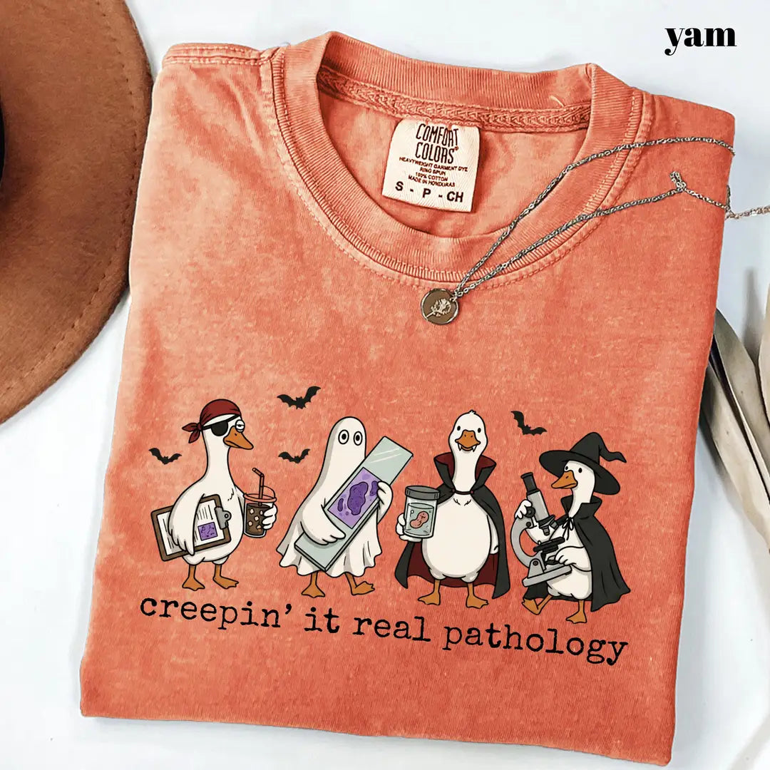 Yam Comfort Colors 1717 T-shirt with Pathology Halloween design