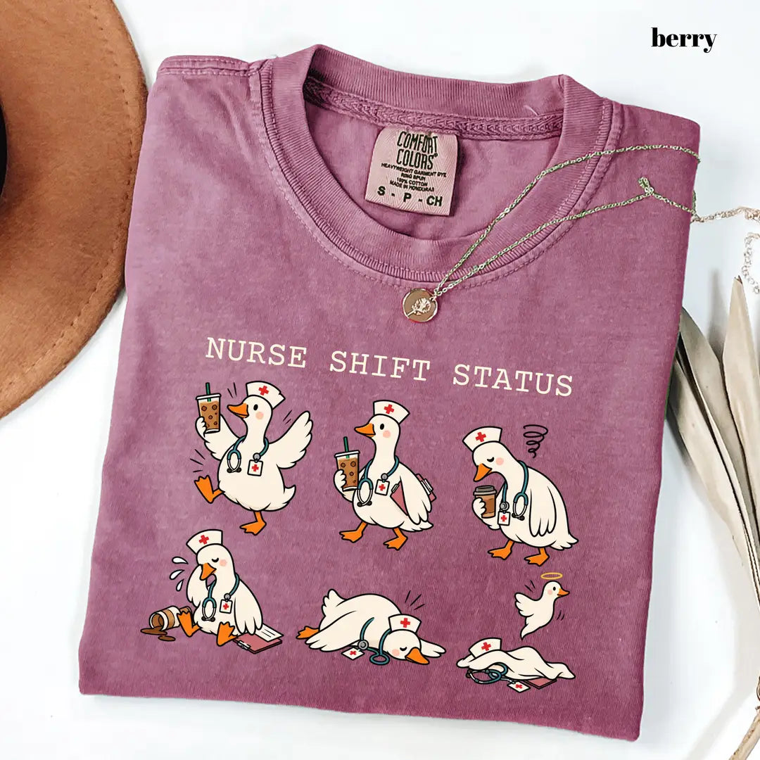 Comfort Colors 1717 T-shirt with Funny Nurse design alternate view view 3