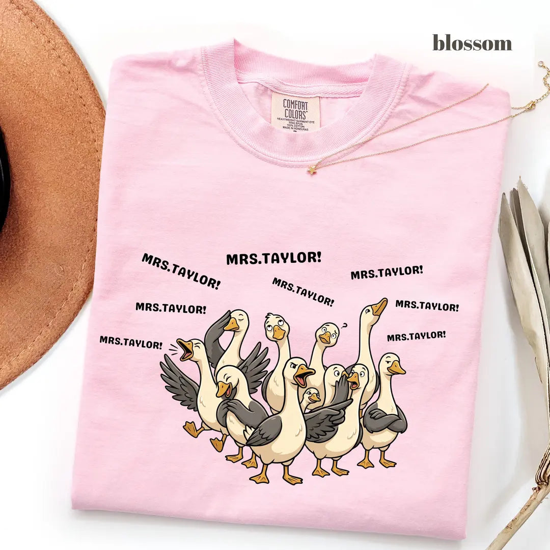 Comfort Colors 1717 T-shirt with Goose Teacher design alternate view