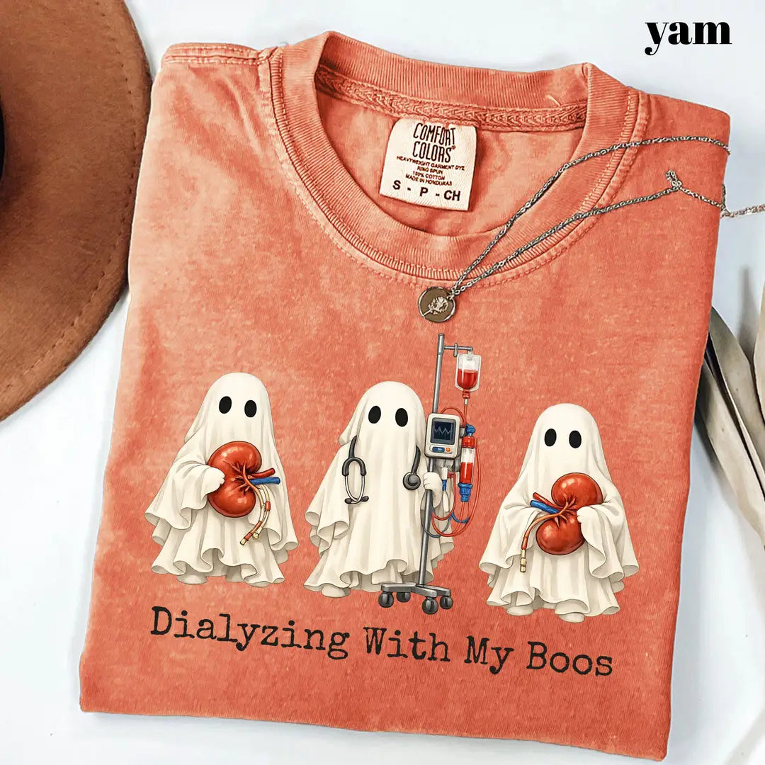 Comfort Colors 1717 T-shirt with Dialyzing With My Boos design alternate view view 3