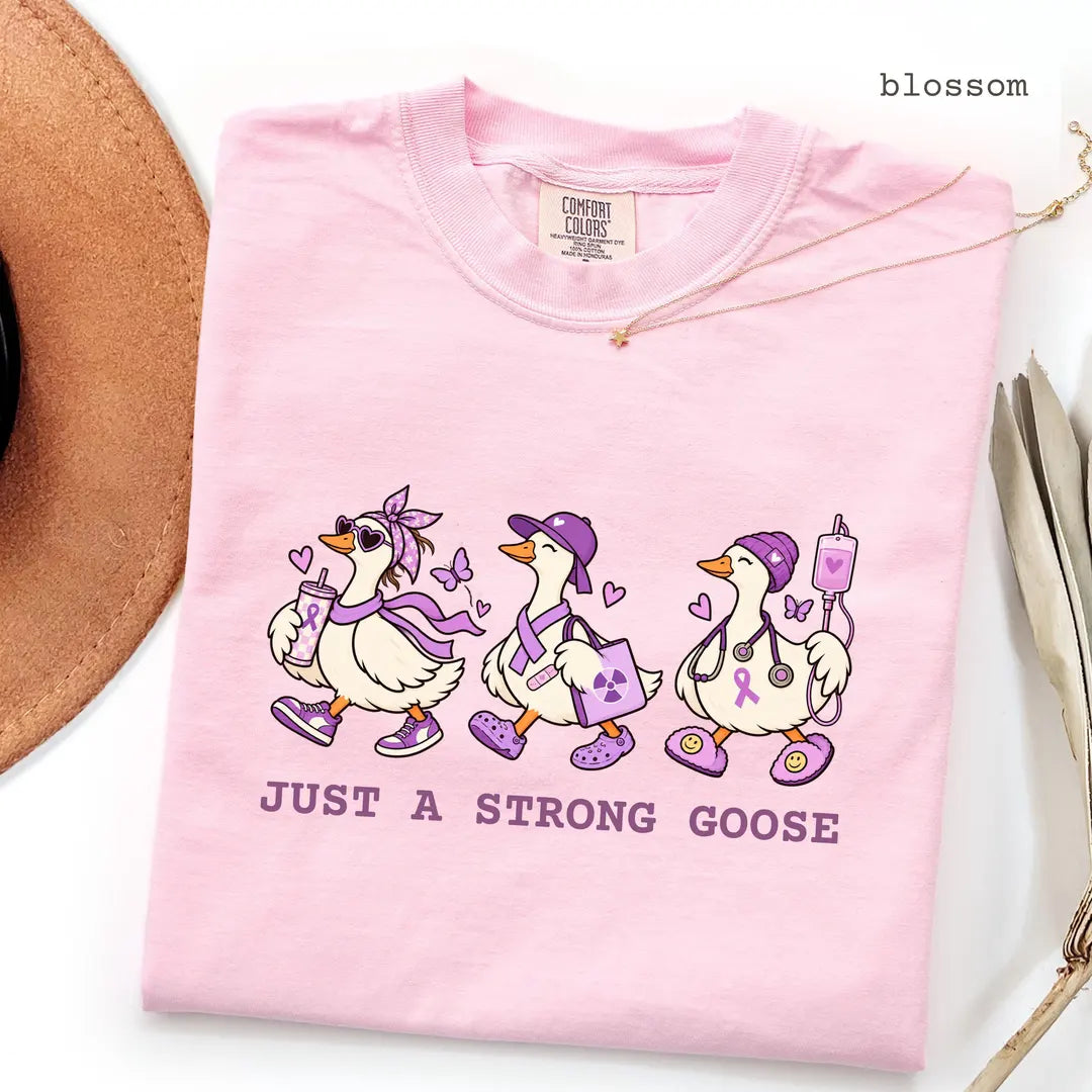 Blossom Comfort Colors 1717 T-shirt with Breast Cancer Nurse design worn by a model