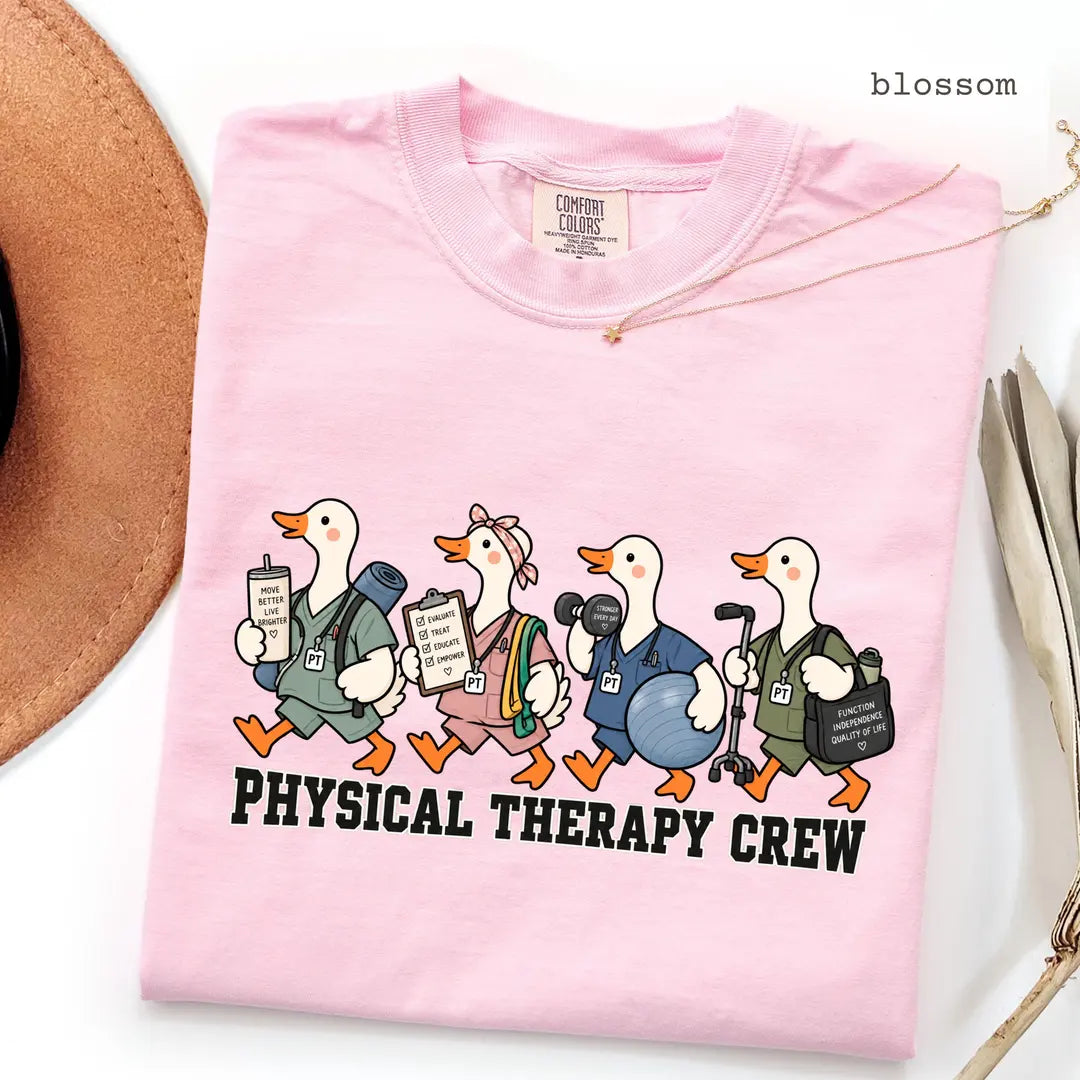 Blossom Comfort Colors 1717 T-shirt with Physical Therapy design