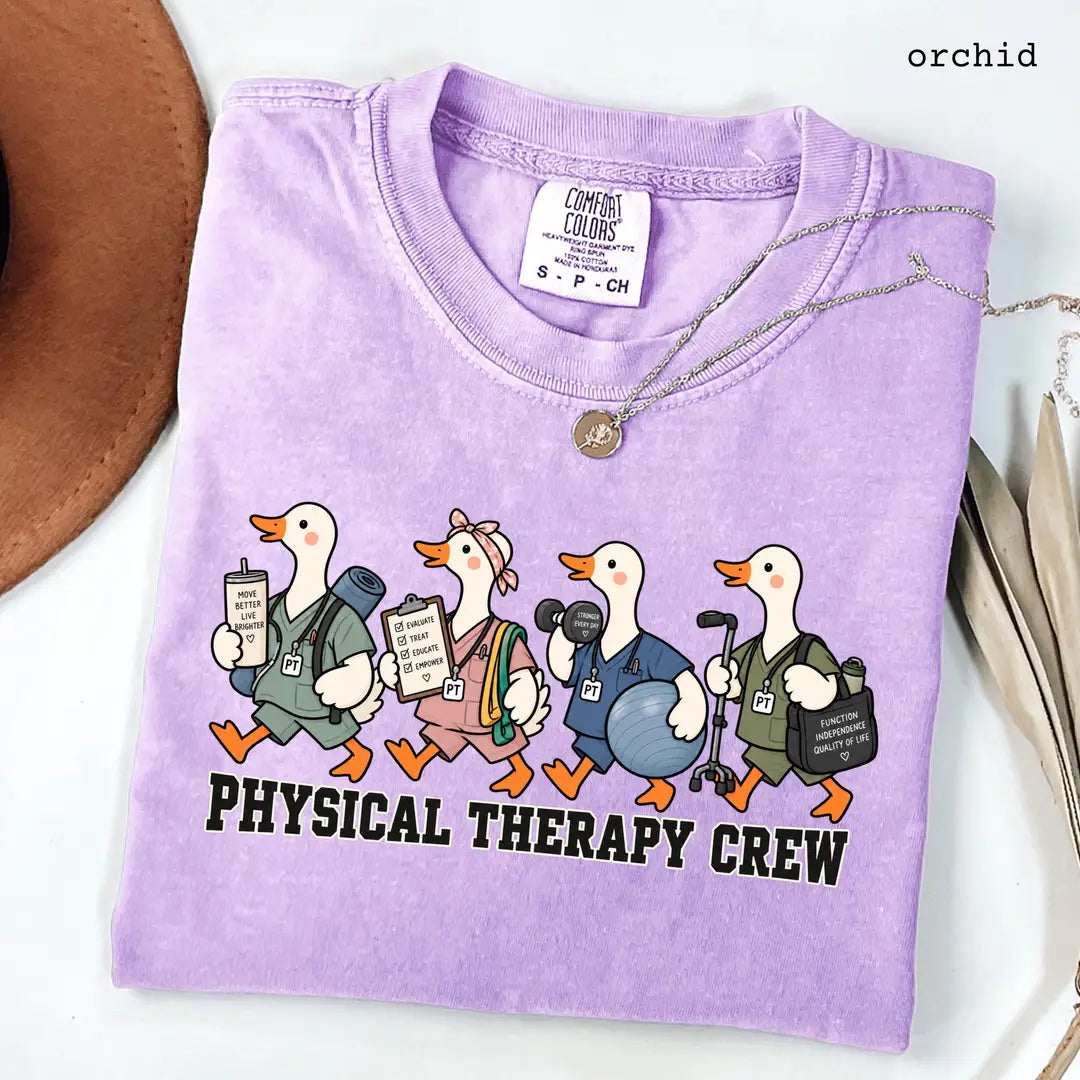 Comfort Colors 1717 T-shirt with Physical Therapy design alternate view view 4