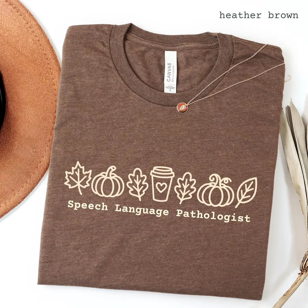Bella Canvas 3001 T-shirt with Speech Language Pathologist design alternate view