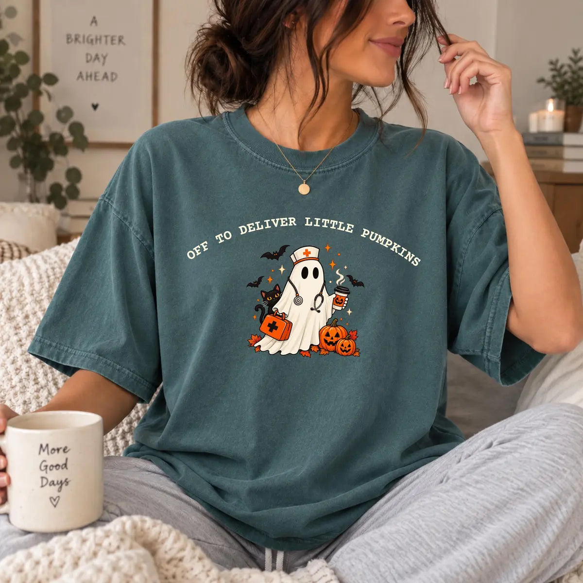 Comfort Colors 1717 T-shirt with Labor and Delivery Nurse design alternate view view 2