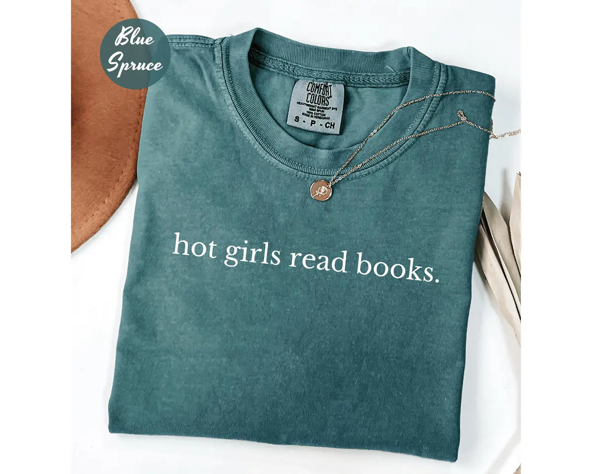 Comfort Colors 1717 T-shirt with Hot Girls Read Books design alternate view view 4