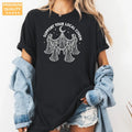 Support Your Local Coven Comfort Colors T-Shirt alternate product view in Black.