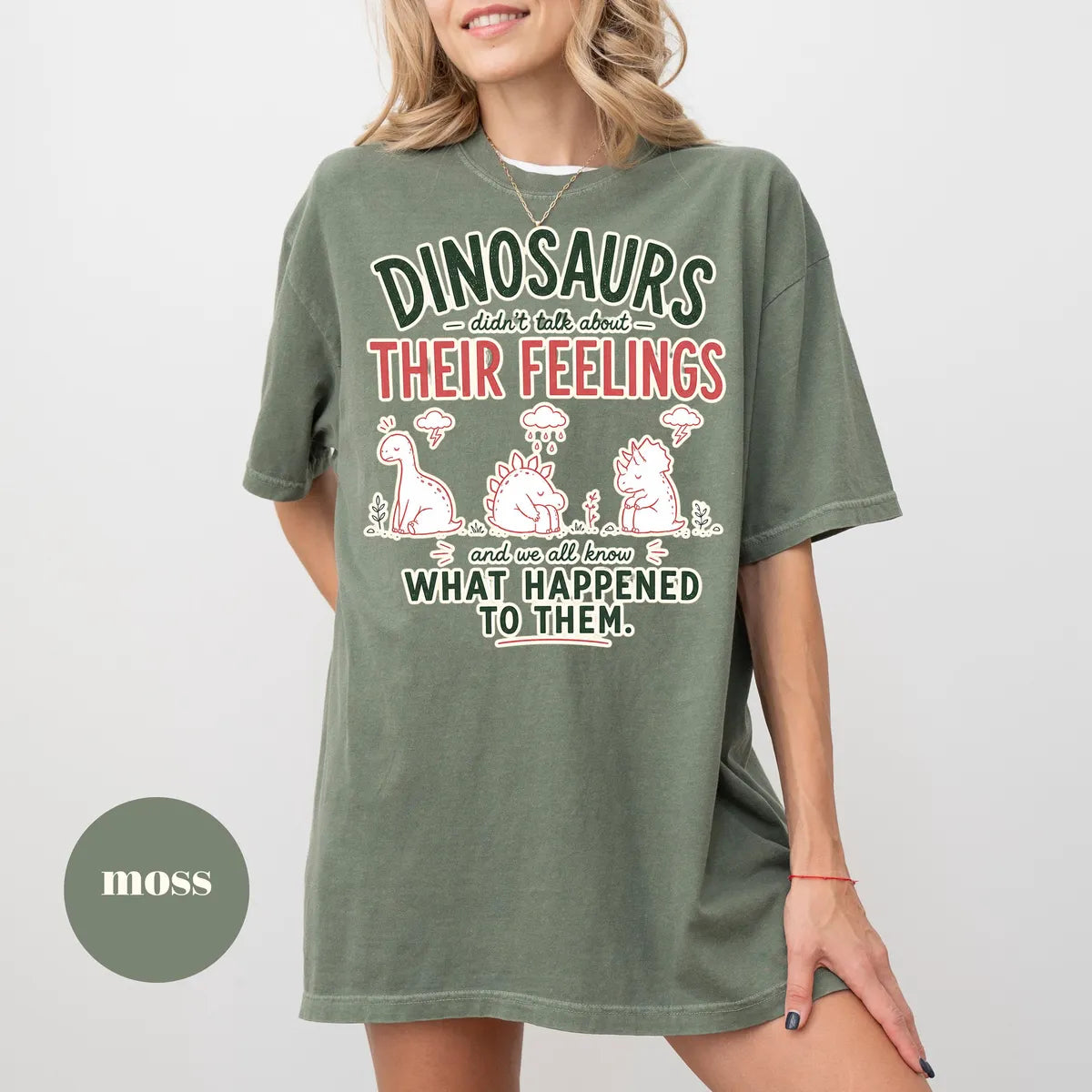 Moss Comfort Colors 1717 T-shirt with Funny School Counselor design
