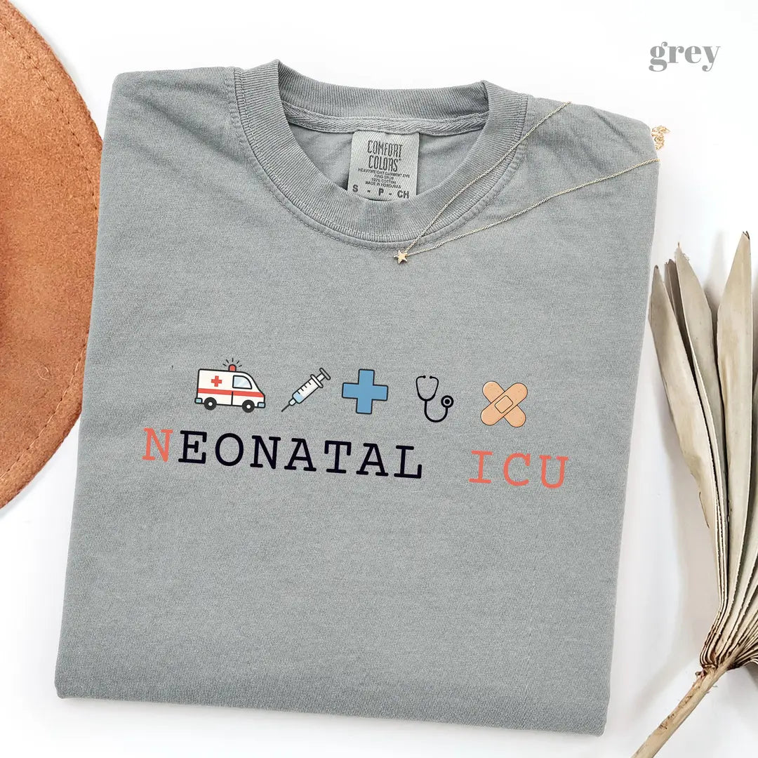 Comfort Colors 1717 T-shirt with NICU Nurse design alternate view view 3