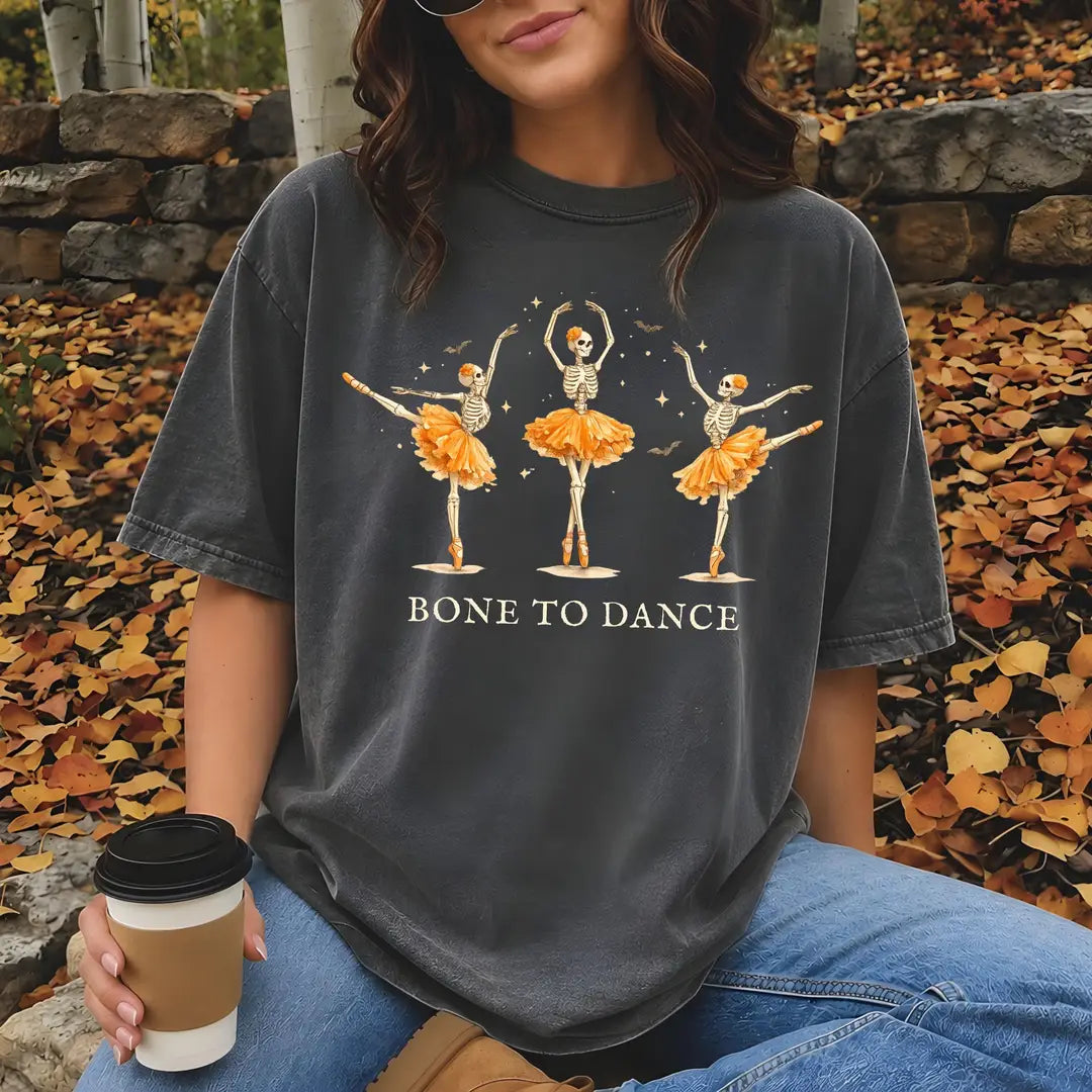 Comfort Colors 1717 T-shirt with Bone To Dance design alternate view