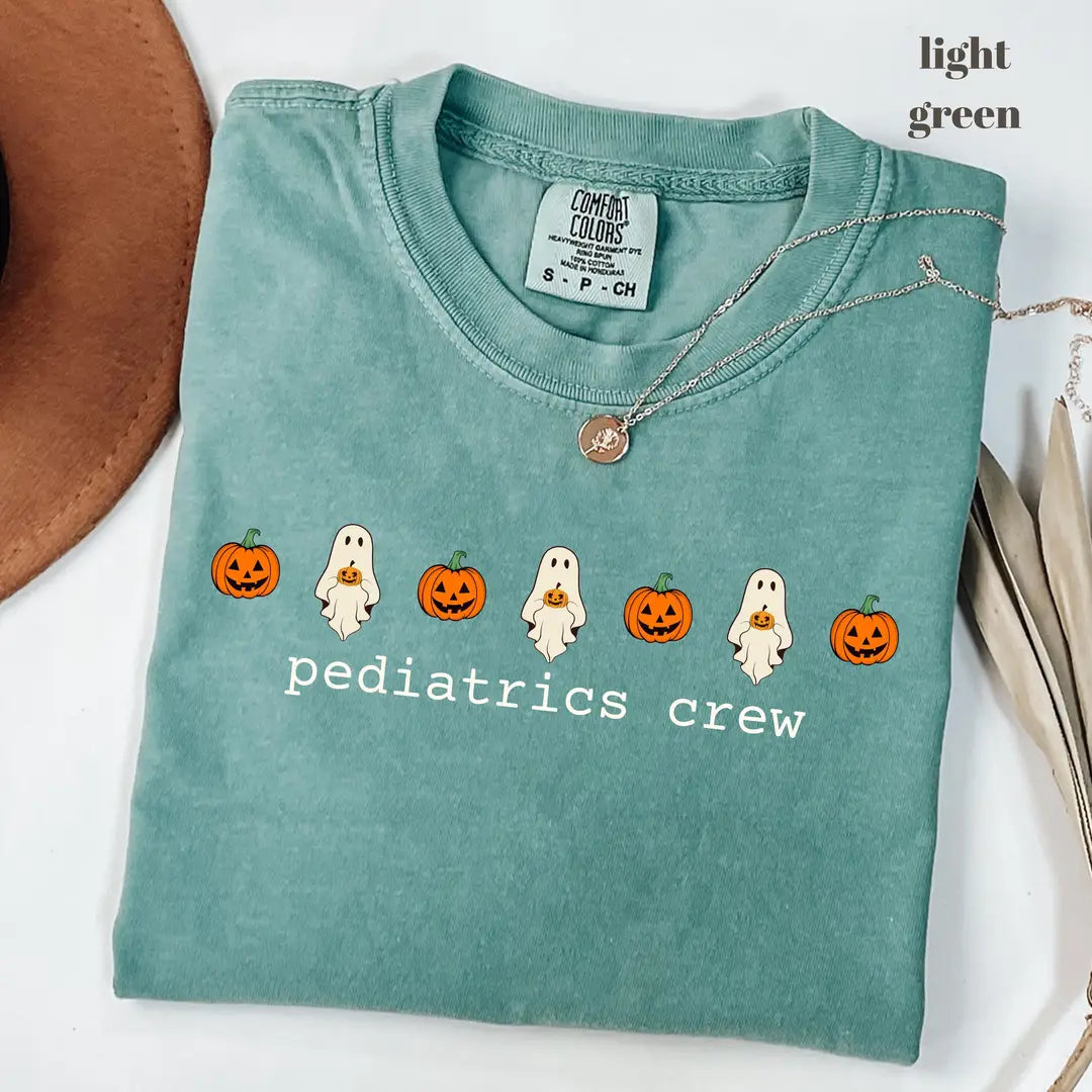 Comfort Colors 1717 T-shirt with Pediatrics Crew design alternate view view 2