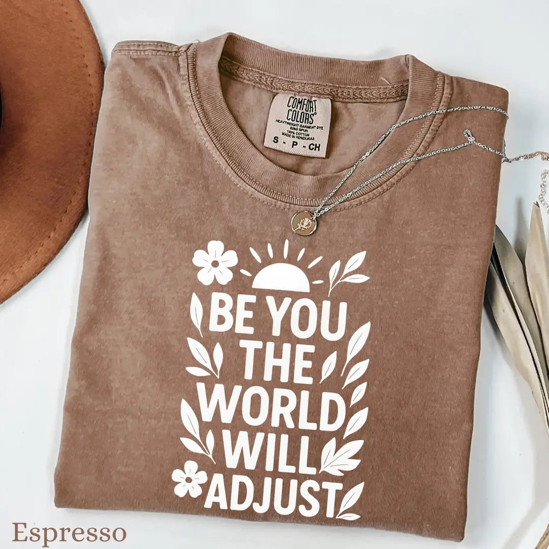 Espresso Comfort Colors 1717 T-shirt with Inspirational design, alternate product view.