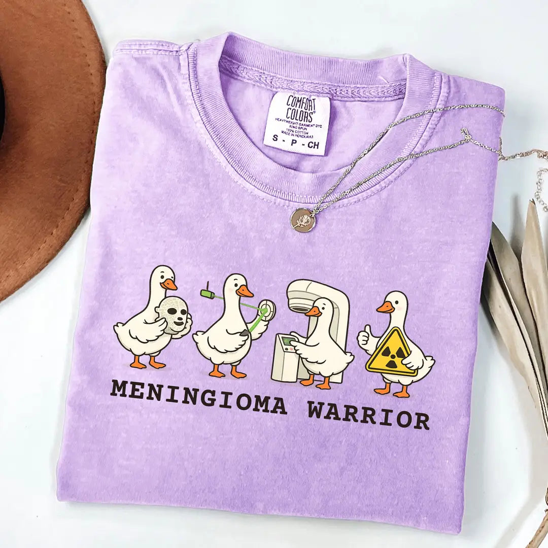 Comfort Colors 1717 T-shirt with Meningioma Warrior design alternate view view 3