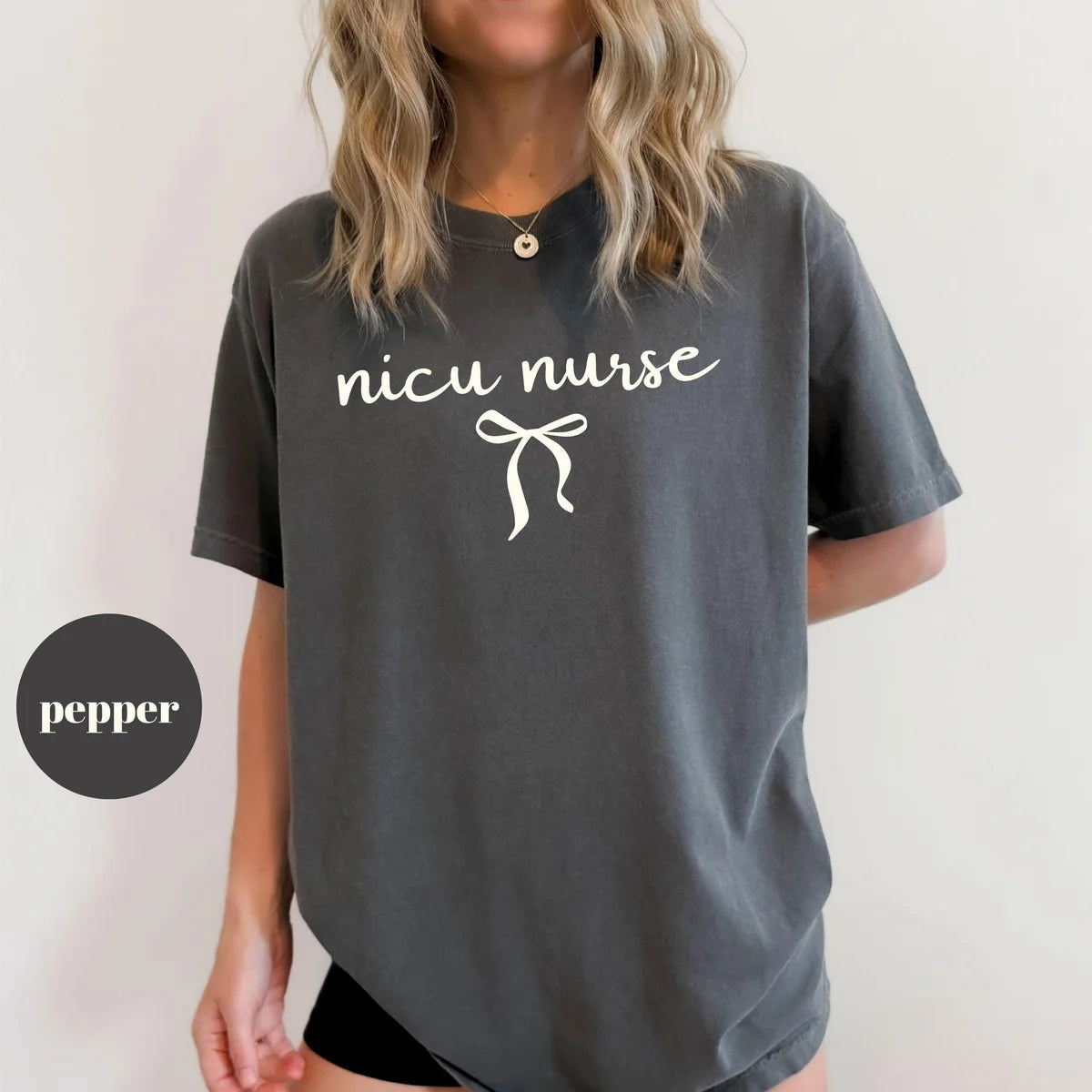 Pepper Comfort Colors 1717 T-shirt with Nicu Nurse design