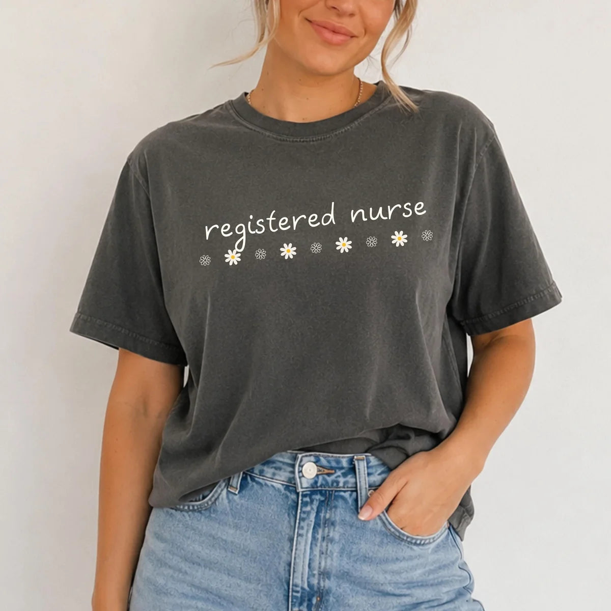 Comfort Colors 1717 T-shirt with Registered Nurse design alternate view
