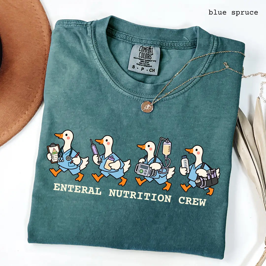Comfort Colors 1717 T-shirt with Enteral Nutrition Crew design alternate view view 5