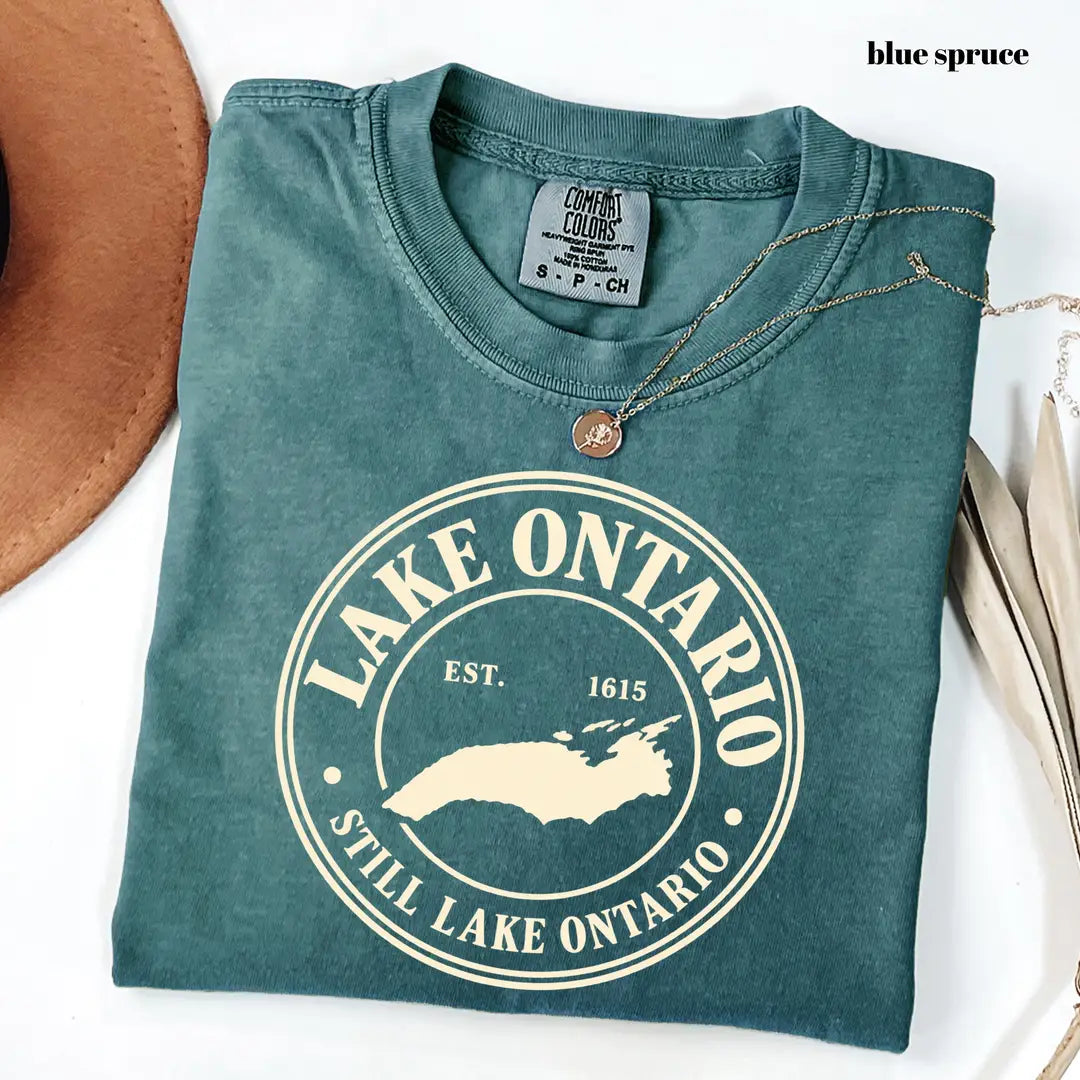 Comfort Colors 1717 T-shirt with Lake Ontario design alternate view view 7