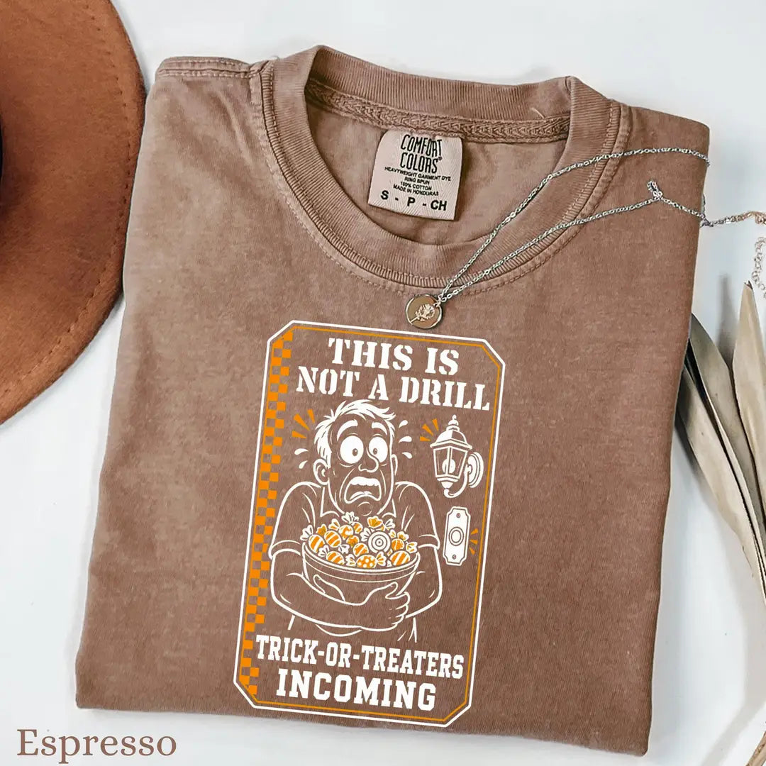 Funny Dad Halloween Comfort Colors T-Shirt alternate product view in Espresso.