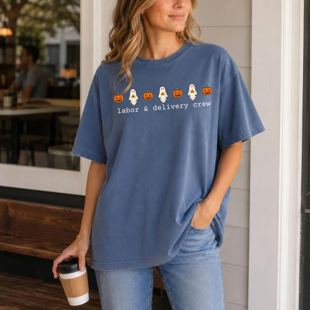 Comfort Colors 1717 T-shirt with L&D Nurse design alternate view
