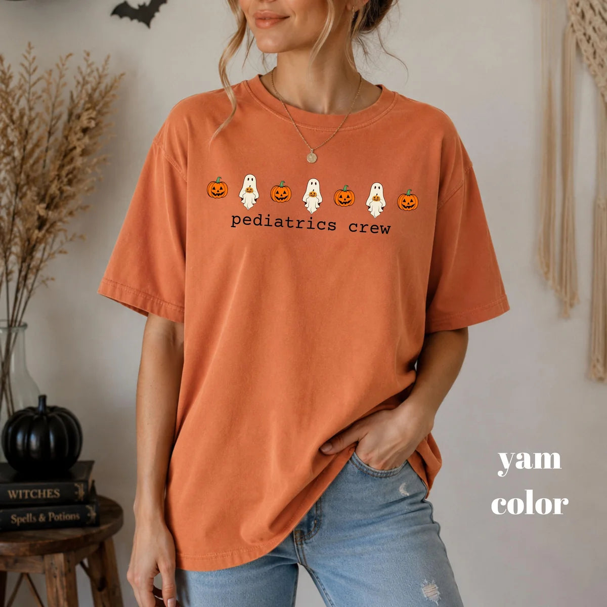 Yam Comfort Colors 1717 T-shirt with Pediatrics Crew design