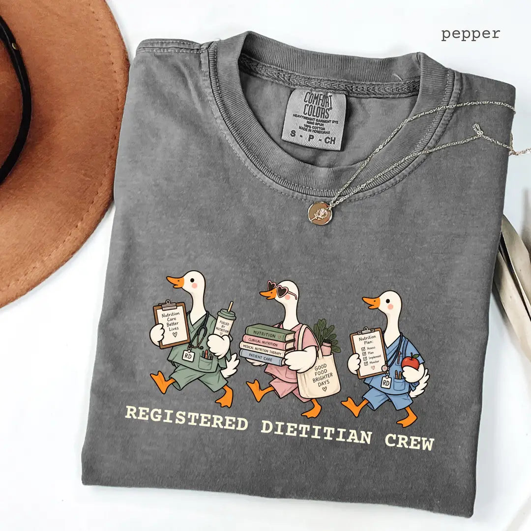 Pepper Comfort Colors 1717 T-shirt with Registered Dietitian design