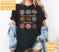 Black Comfort Colors 1717 T-shirt with Feminist design, alternate product view.