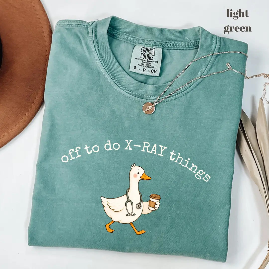 Comfort Colors 1717 T-shirt with Off To Do X-Ray Things design worn by a model