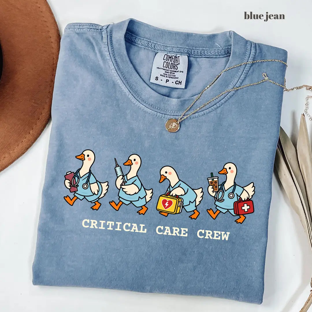 Comfort Colors 1717 T-shirt with ICU Nurse design alternate view view 4