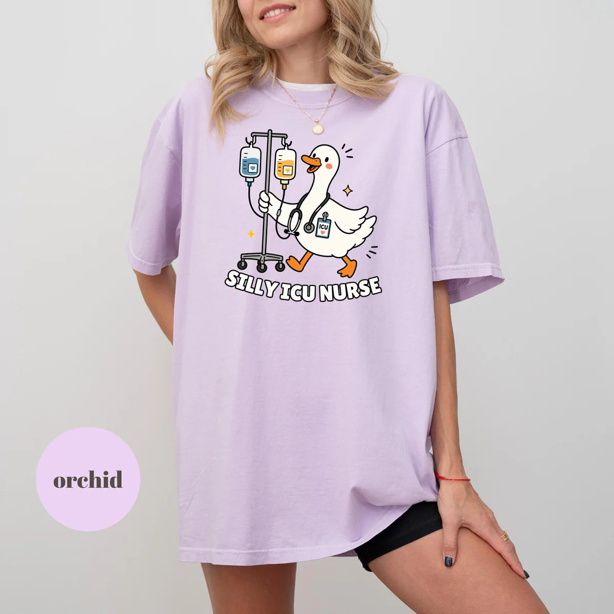 Comfort Colors 1717 T-shirt with Silly ICU Nurse design alternate view view 2