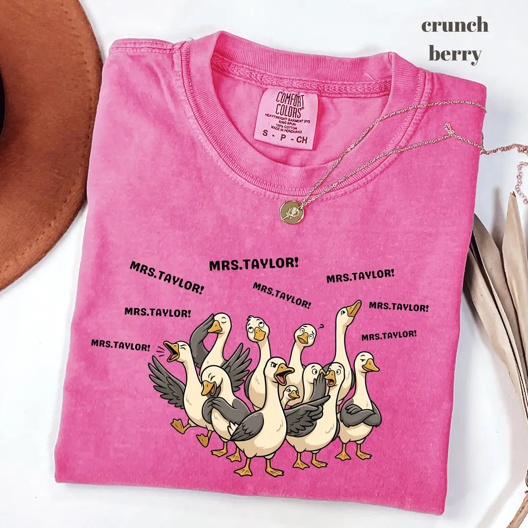 Comfort Colors 1717 T-shirt with Goose Teacher design alternate view view 5