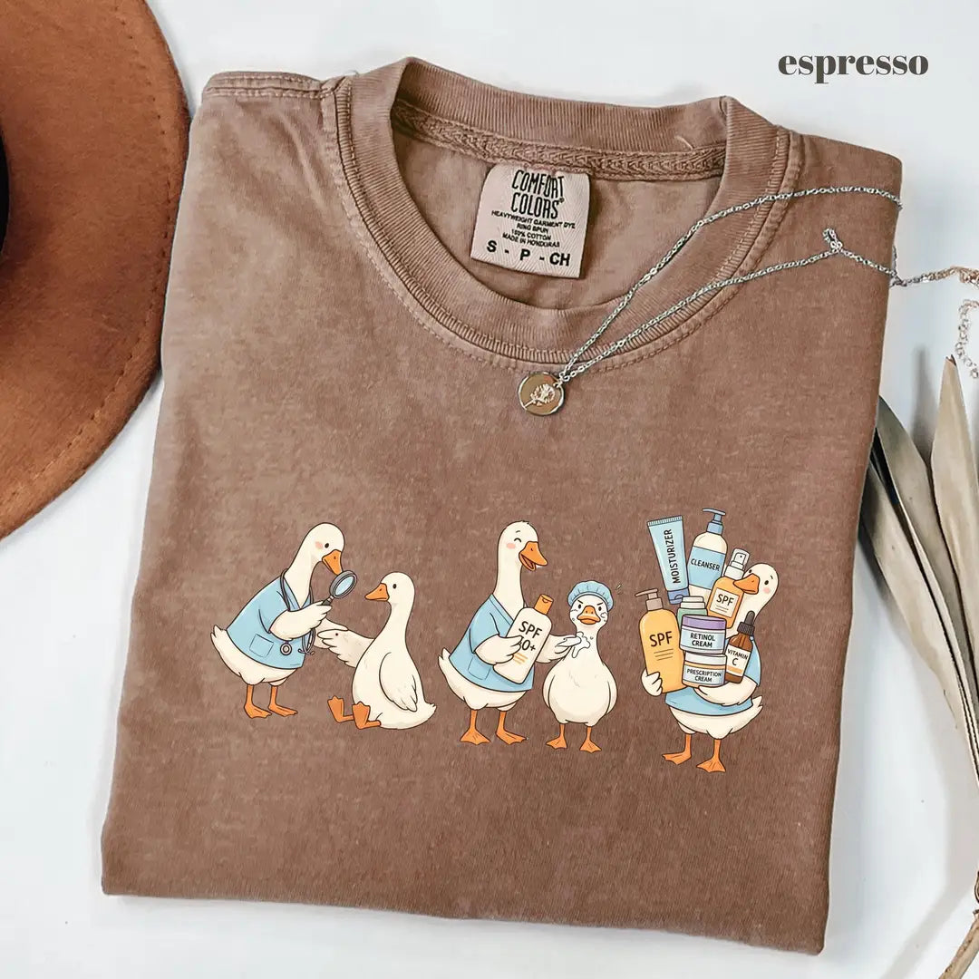 Espresso Comfort Colors 1717 T-shirt with Dermatology Nurse design