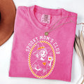 Comfort Colors T-shirt in Crunchberry featuring coffee witch graphic