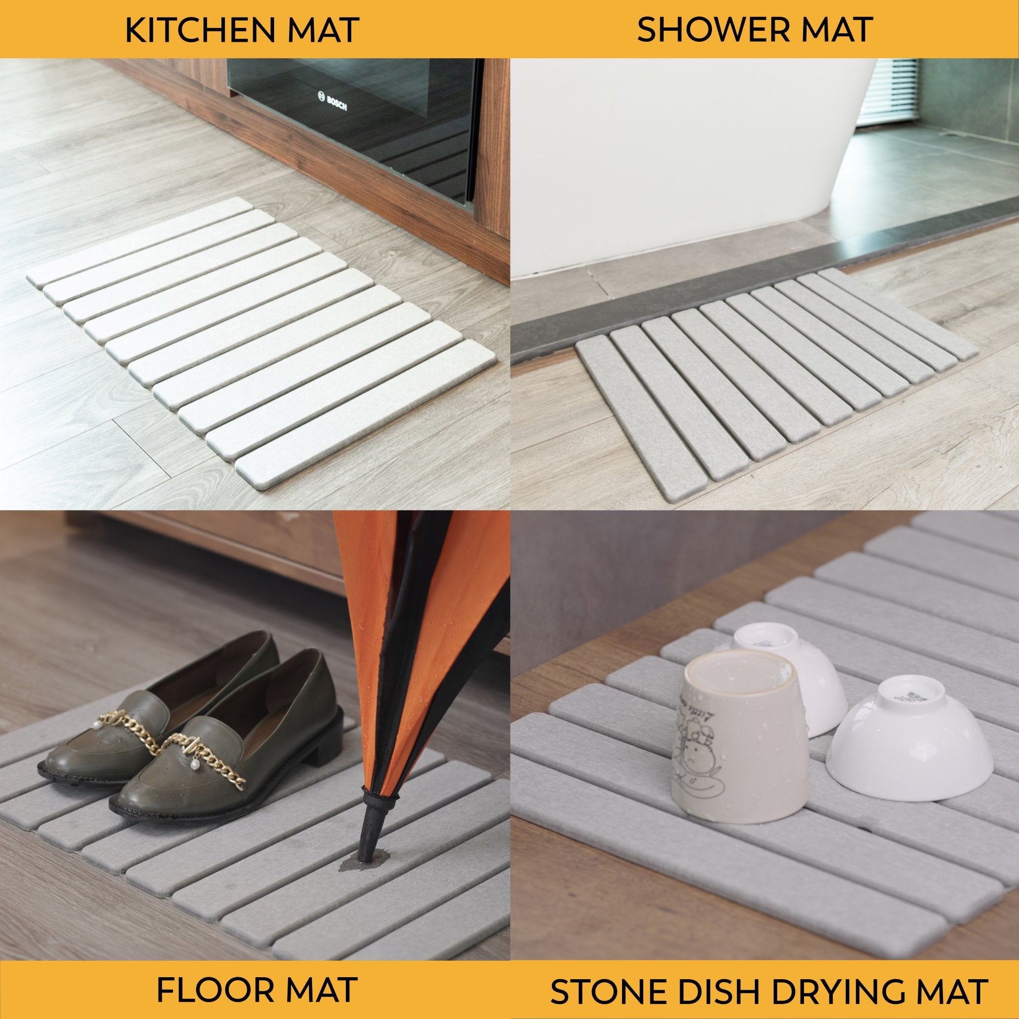 MophonicHome™ Stone Bath Mat