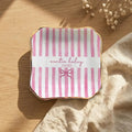 Stripe Custom Names Time Auntie Ring Dish variant