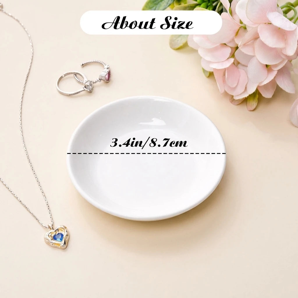 Personalized engagement ring dish in gift packaging