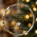 Macro close up shot highlighting crystal clear glass transparency, premium faceted beveled edges and fine printed graphics