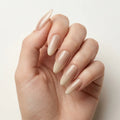 tan nude almond long press on nails vertical stripe flat lay 01