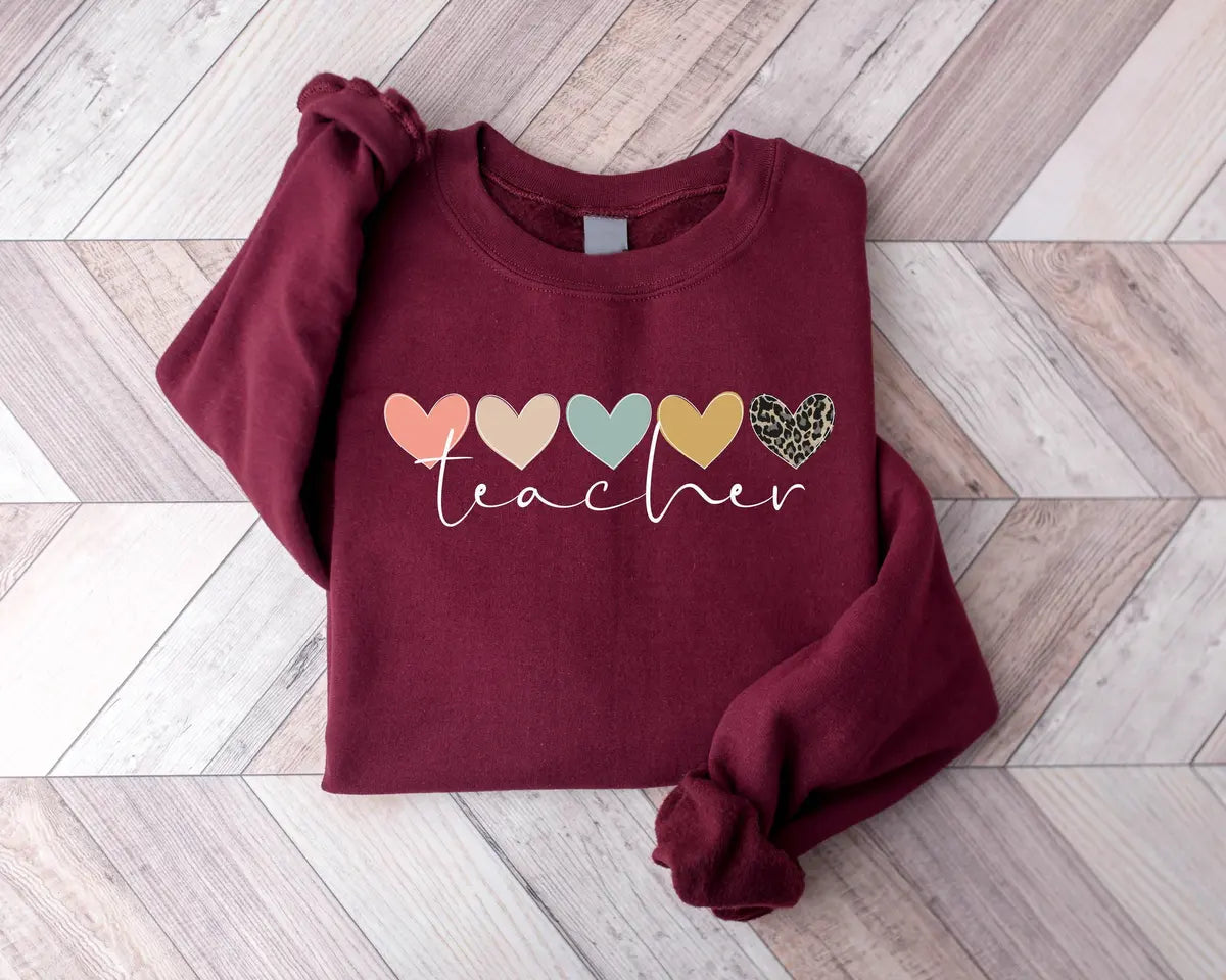 Teacher Appreciation Crewneck Sweatshirt alternate product view.