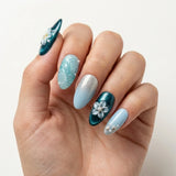teal sky white 3d cat eye almond press on nails peony bloom seashell pearl mockup 02