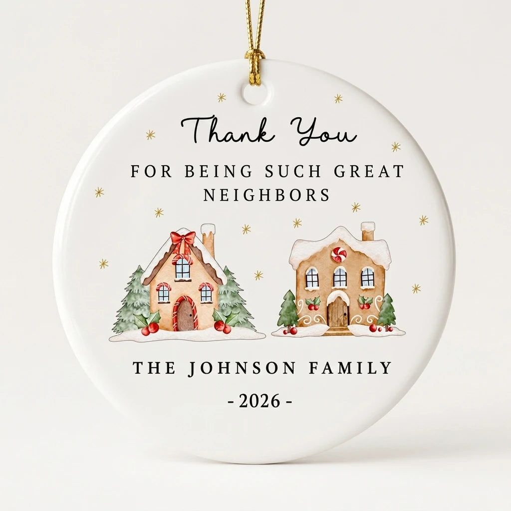 thank you great neighbor personalized christmas neighbor ornament hero