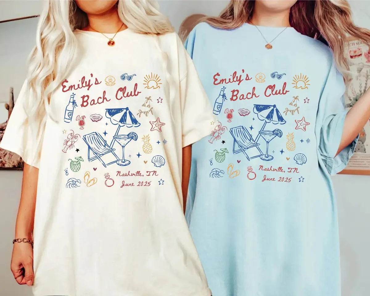 Last Splash - Custom Name - Beach Bachelorette Party Comfort Colors T-Shirt - Comfort Colors T-Shirt Mockup Image