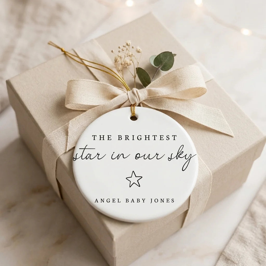 the brightest star in our sky personalized ornament gift